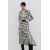 Zara Печатное атласное платье с поясом , Цвет: multicolor, Размер: S