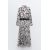 Zara Печатное атласное платье с поясом , Цвет: multicolor, Размер: S, изображение 7