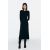 Zara Платье с ребристым фасоном , Цвет: Черный, Размер: XS