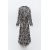 Zara Платье из атласа с животным принтом , Цвет: multicolor, Размер: XS