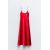 Zara Платье-миди из атласной ткани, Цвет: Красный, Размер: XS