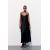 Zara Платье из атласной ткани, Цвет: Черный, Размер: XS