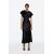 Zara  сарафана из атласа midi , Цвет: Черный, Размер: XL