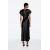 Zara  сарафана из атласа midi , Цвет: Черный, Размер: XL, изображение 5