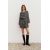 Zara Платье с атласным воротником, длинными рукавами и собранным эластичным поясом в горошек, Цвет: multicolor, Размер: XS