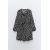 Zara Платье с атласным воротником, длинными рукавами и собранным эластичным поясом в горошек, Цвет: multicolor, Размер: XS, изображение 5