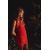 Zara Текстурированное асимметричное платье , Цвет: Красный, Размер: S, изображение 4