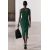 Zara Коллекция zw: платье-карандаш с драпировкой , Цвет: Зеленый, Размер: XXL, изображение 3