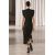 Zara Платье из коллекции zw с уплотненными плечами , Цвет: Зеленый, Размер: L, изображение 6