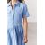 Zara Платье-рубашка zw collection с поясом , Цвет: Синий, Размер: XS