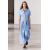 Zara Платье-рубашка zw collection с поясом , Цвет: Синий, Размер: XS, изображение 2