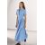 Zara Платье-рубашка zw collection с поясом , Цвет: Синий, Размер: XS, изображение 4
