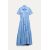 Zara Платье-рубашка zw collection с поясом , Цвет: Синий, Размер: XS, изображение 8