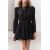Zara Короткое платье из 100% хлопка. оно имеет круглый вырез, длинные воздушные рукава с манжетами, эластичный пояс, объемный подол и застежку на пуговицы спереди. zw collection short balloon dress , Цвет: Черный, Размер: XS, изображение 2