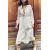Zara Нарезать вышивку миди-платье , Цвет: Белый, Размер: L