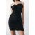 Zara Платье мини с опущенными на спину , Цвет: Черный, Размер: XS, изображение 4
