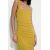 Zara Платье с открытой спиной и декоративными складками , Цвет: Жёлтый, Размер: XS