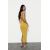 Zara Платье с открытой спиной и декоративными складками , Цвет: Жёлтый, Размер: XS, изображение 4