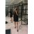 Zara Платье из искусственной замши с стразами , Цвет: Черный, Размер: XS