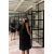 Zara Платье из искусственной замши с стразами , Цвет: Черный, Размер: XS, изображение 2