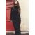 Zara Платье с втачным асимметричным воротником , Цвет: Черный, Размер: XS