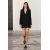 Zara Платье с прямым кроем с лацканами , Цвет: Черный, Размер: S