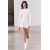 Zara Платье с вязаным узором и собранным по талии , Цвет: Бежевый, Размер: XS