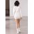 Zara Платье с вязаным узором и собранным по талии , Цвет: Бежевый, Размер: XS, изображение 3