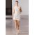 Zara Вязаное мини-платье с жемчужными бусинами , Цвет: Бежевый, Размер: XL, изображение 3