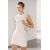 Zara Вязаное мини-платье с жемчужными бусинами , Цвет: Бежевый, Размер: XL, изображение 4