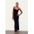 Zara Длинное платье из полиамида, Цвет: Черный, Размер: M