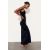 Zara Длинное платье из полиамида, Цвет: Черный, Размер: M, изображение 4