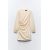Zara Платье мини с боковыми складками , Цвет: Бежевый, Размер: XS, изображение 3