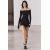 Zara Платье с открытыми плечами из нежного хлопка, Цвет: Черный, Размер: S