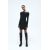 Zara Платье с открытыми плечами с собранными деталями , Цвет: Черный, Размер: M