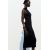 Zara Платье миди с ребристым узором , Цвет: Черный, Размер: XL, изображение 3