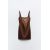 Zara Шелковое платье-камисоль , Цвет: Коричневый, Размер: XS
