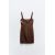 Zara Шелковое платье-камисоль , Цвет: Коричневый, Размер: XS, изображение 2
