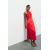 Zara Платье из атласа с завязками , Цвет: Красный, Размер: S