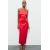 Zara Платье из атласа с завязками , Цвет: Красный, Размер: S, изображение 2