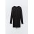 Zara Короткое полиамидное платье с круглым вырезом и длинными рукавами, Цвет: Черный, Размер: S, изображение 6