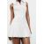 Zara Короткое платье-рубашка с разделителем , Цвет: Белый, Размер: XS, изображение 2
