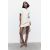 Zara Короткое платье с округлым вырезом и короткими рукавами, Цвет: Белый, Размер: S