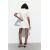 Zara Короткое платье с округлым вырезом и короткими рукавами, Цвет: Белый, Размер: S, изображение 6