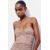 Zara Мини-платье без бретелек из фатина с принтом , Цвет: multicolor, Размер: XS, изображение 3