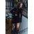 Zara Короткое платье с текстурой , Цвет: Черный, Размер: S, изображение 4