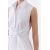 Zara Женское платье-рубашка из коллекции zara woman с отделкой узлом из поплина , Цвет: Белый, Размер: XS, изображение 4