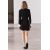 Zara Платье с разделителем из коллекции zw collection matching cuffed dress , Цвет: Черный, Размер: L, изображение 3