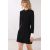 Zara Платье с разделителем из коллекции zw collection matching cuffed dress , Цвет: Черный, Размер: XS, изображение 5