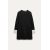 Zara Платье с разделителем из коллекции zw collection matching cuffed dress , Цвет: Черный, Размер: XL, изображение 6